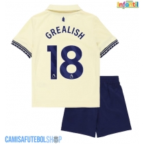 Camisa de time de futebol Everton Jack Grealish #18 Replicas 2º Equipamento Infantil 2025-26 Manga Curta (+ Calças curtas)